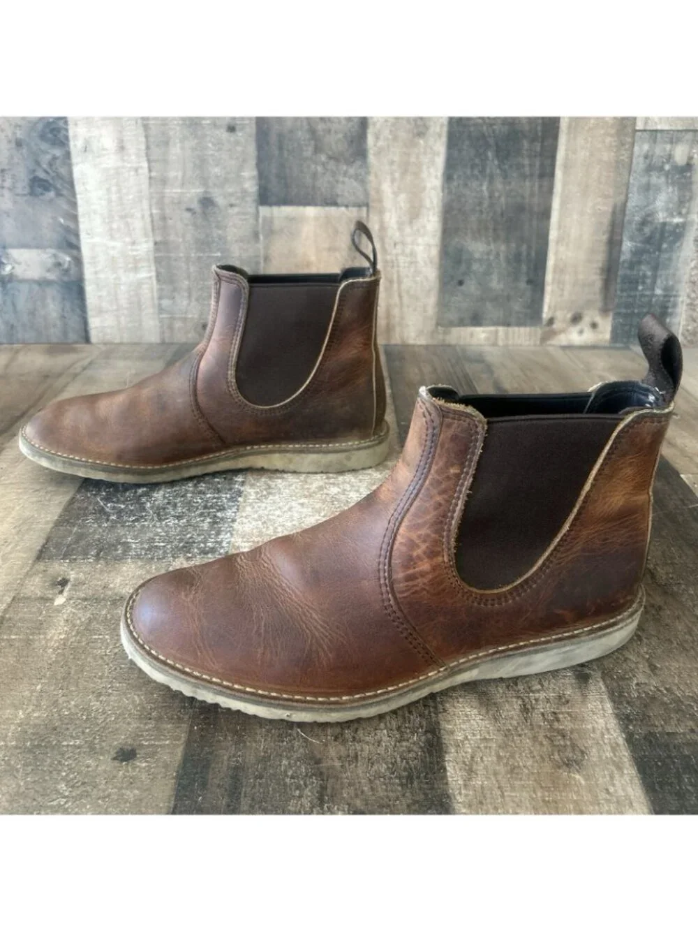 Red Wing 3311 Heritage Weekender Chelsea Plain Toe Work Boots Mens 11 D